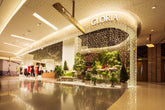 GOELIA store at K11 Guangzhou,China with a flower shop